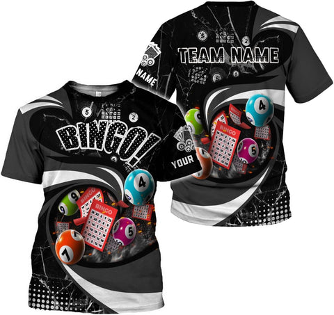 Custom Bingo Shirts for Women Bingo Lover Casino Players T-Shirt Funny Bingo Shirts Gifts Funny Bingo Player Game Lover Gift