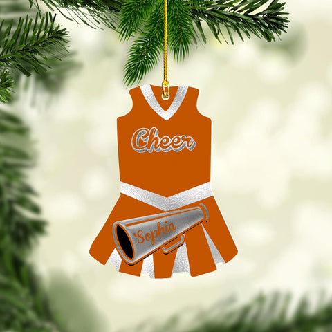 AOVL Personalized Cheerleader Ornaments Cheerleader Cheerleading Lovers Ornaments Cheerleading Ornament Gift for Cheerleader Christmas 2023 Cheer Cheerleader Ornaments Xmas (Cheer 9)