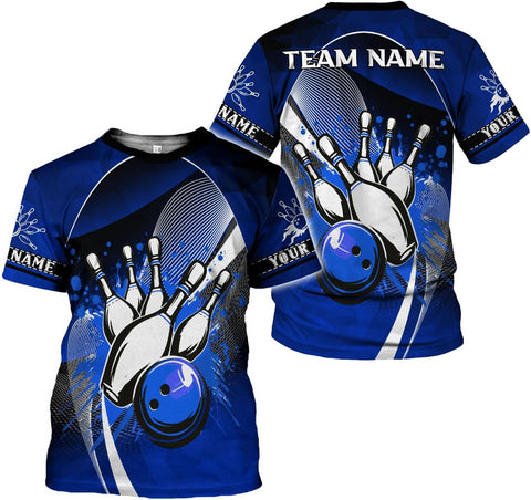 Rivelus Personalized Name Bowling Shirts for Men and Women 3D, Bowling Shirts for Team Bowling, Bowling Shirts Gift