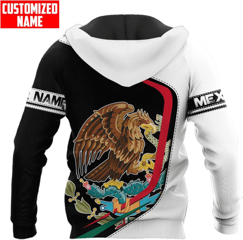 Personalized Name Mexican Hoodie 3D, Customized Mexico Hoodies for Men & Women