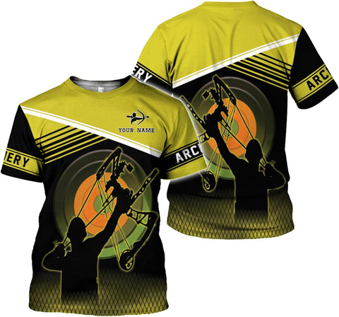 Artparel Personalized Archery Shirt 3D Archery Target Bow Archery Shirts for Men Women Archer Archery Lovers T-Shirt S-5XL