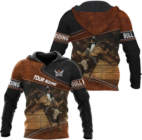 Rivelus Personalized Name Bull Riding Shirt 3D, Rodeo Shirts Bull Biding Shirts for Men and Women, Bull Rider Shirt Gift