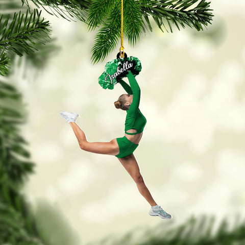 AOVL Personalized Cheerleader Ornaments Cheerleader Cheerleading Lovers Ornaments Cheerleading Ornament Gift for Cheerleader Christmas 2024 Cheer Cheerleader Ornaments Xmas (Cheer 14)
