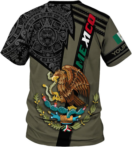 Mostefy Personalized Name Mexican Shirts for Men 3D, Customized Mexico Shirts for Men, Mexico Shirts for Women Mexico Shirt