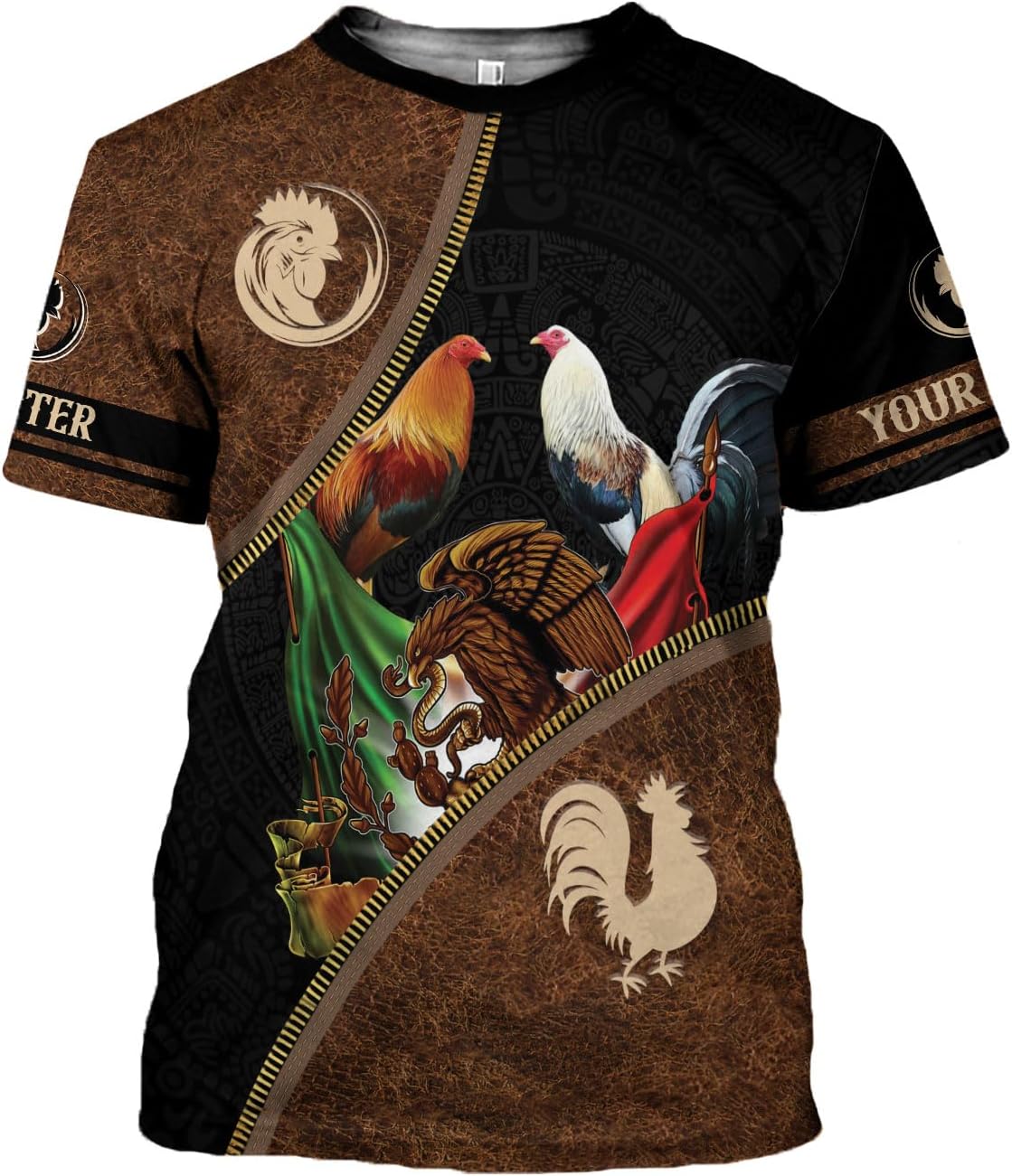 Mostefy Personalized Name Rooster Shirt 3D, Rooster Shirts for Men, Chicken Tshirts Shirts for Women, Funny Chicken Shirts