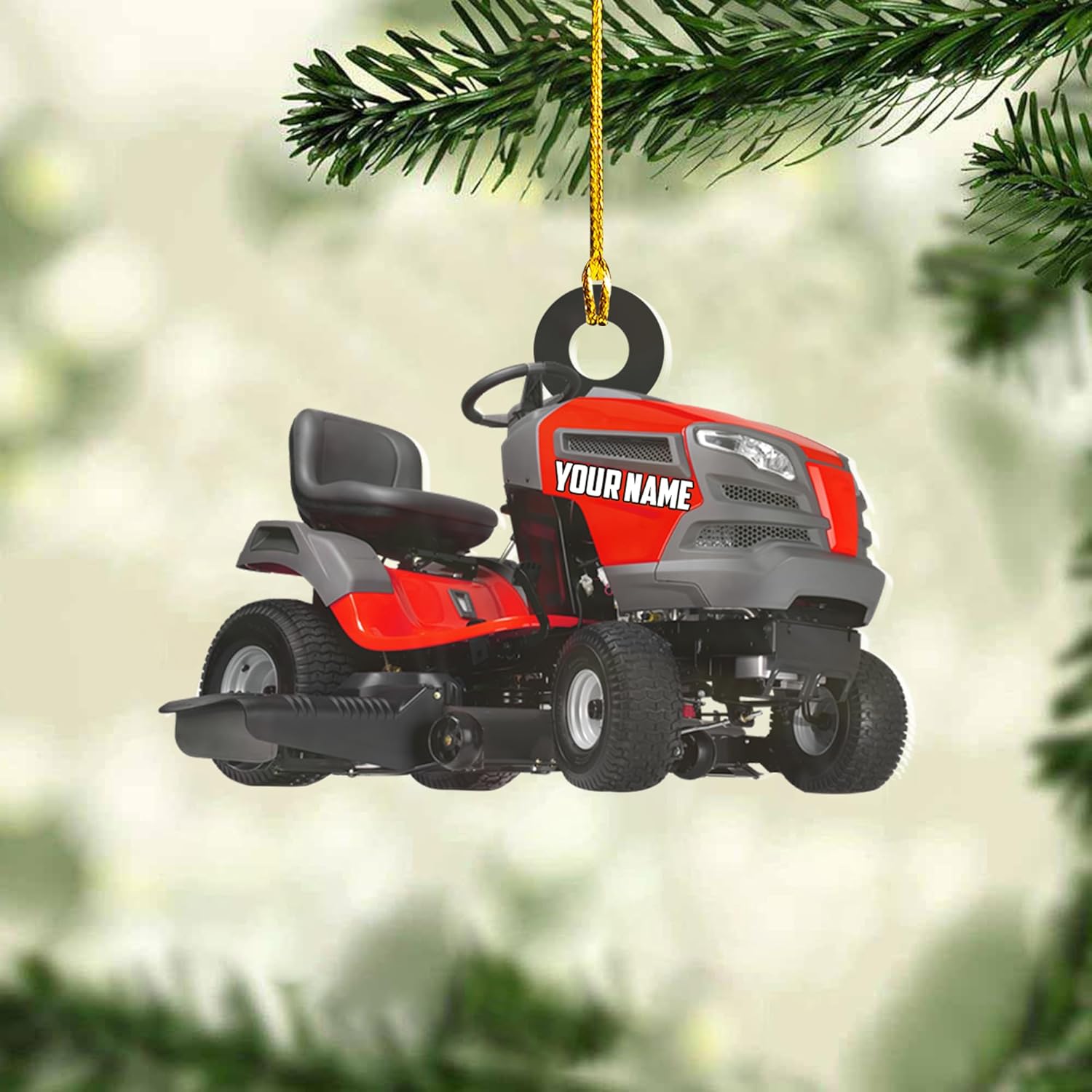 Personalized Lawnmower Ornaments 2024, Landscaper Christmas Ornament Lawnmower Ornament, Lawnmower Christmas Ornament Lawn Mower Ornaments Lawn Mower Riding Ornament Tree Hanging Xmas Gift (LM10)