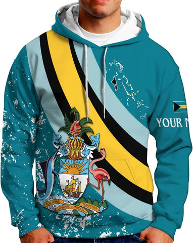 Personalized Bahamas Shirt 3D Custom Bahamas Flag Shirt for Men and Women Bahamas Pride Shirt
