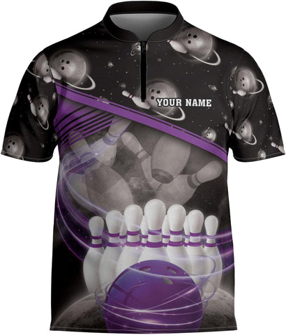 mostprints Personalized Bowling Jersey Gift 3D Custom Bowling Shirts for Team Name Bowl Bowler Shirt Unisex Cool Men Women