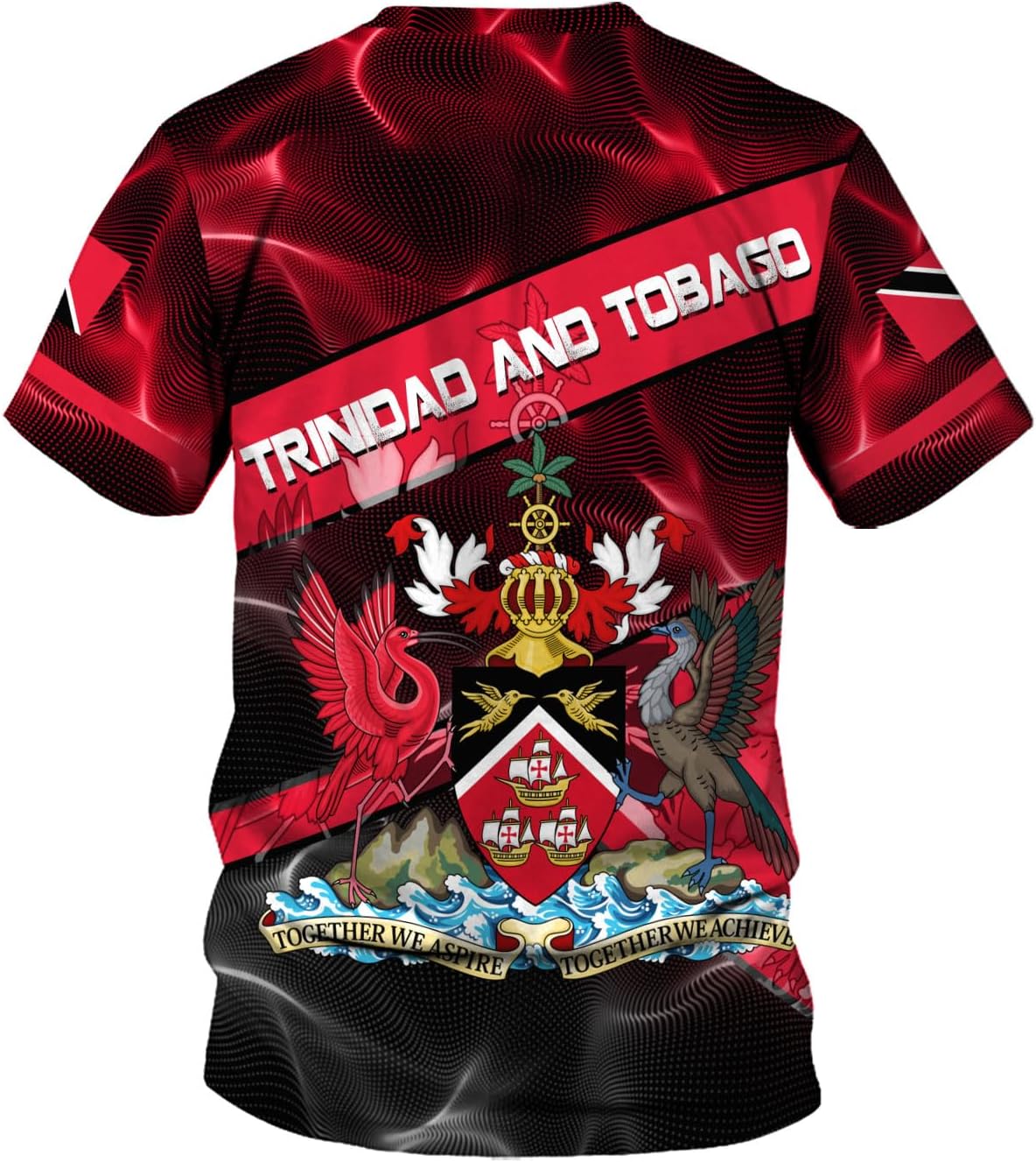 Rivelus Personalized Trinidad and Tobago Clothing 3D, Trinidad and Tobago Shirt, Trinidad Pride Gift T-Shirt S-5XL