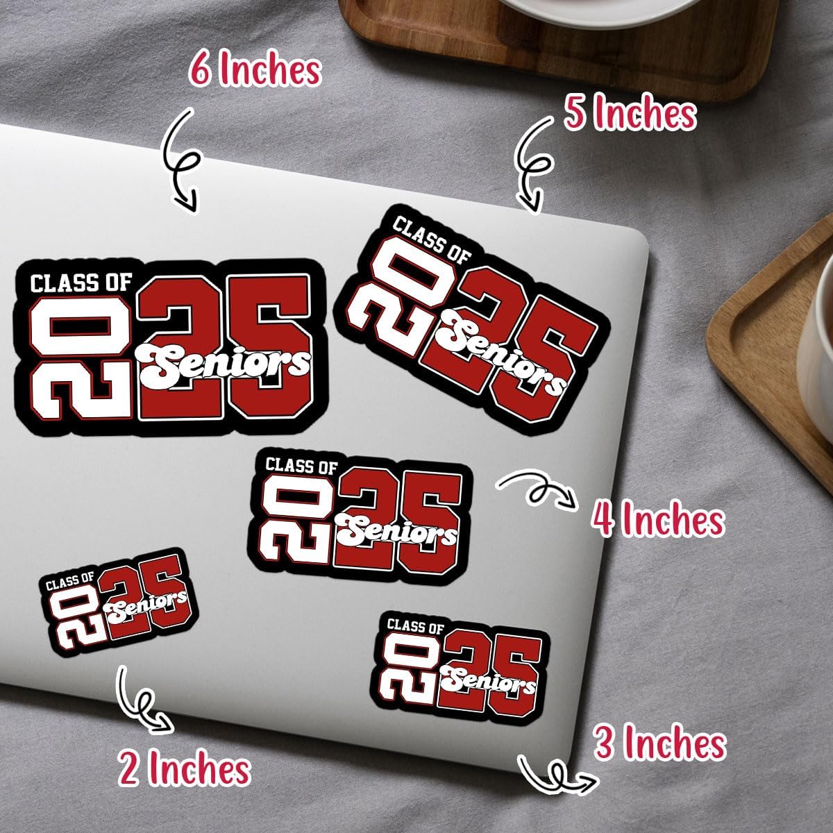 3 Pcs Class of 2025 Stickers, Class of 2025 Decorations, Graduation 2025, 2025 Senior- Stickers for Laptop Water Bottle Phone Car Window Helmet Vinyl Stickers 3 Inches (C3)