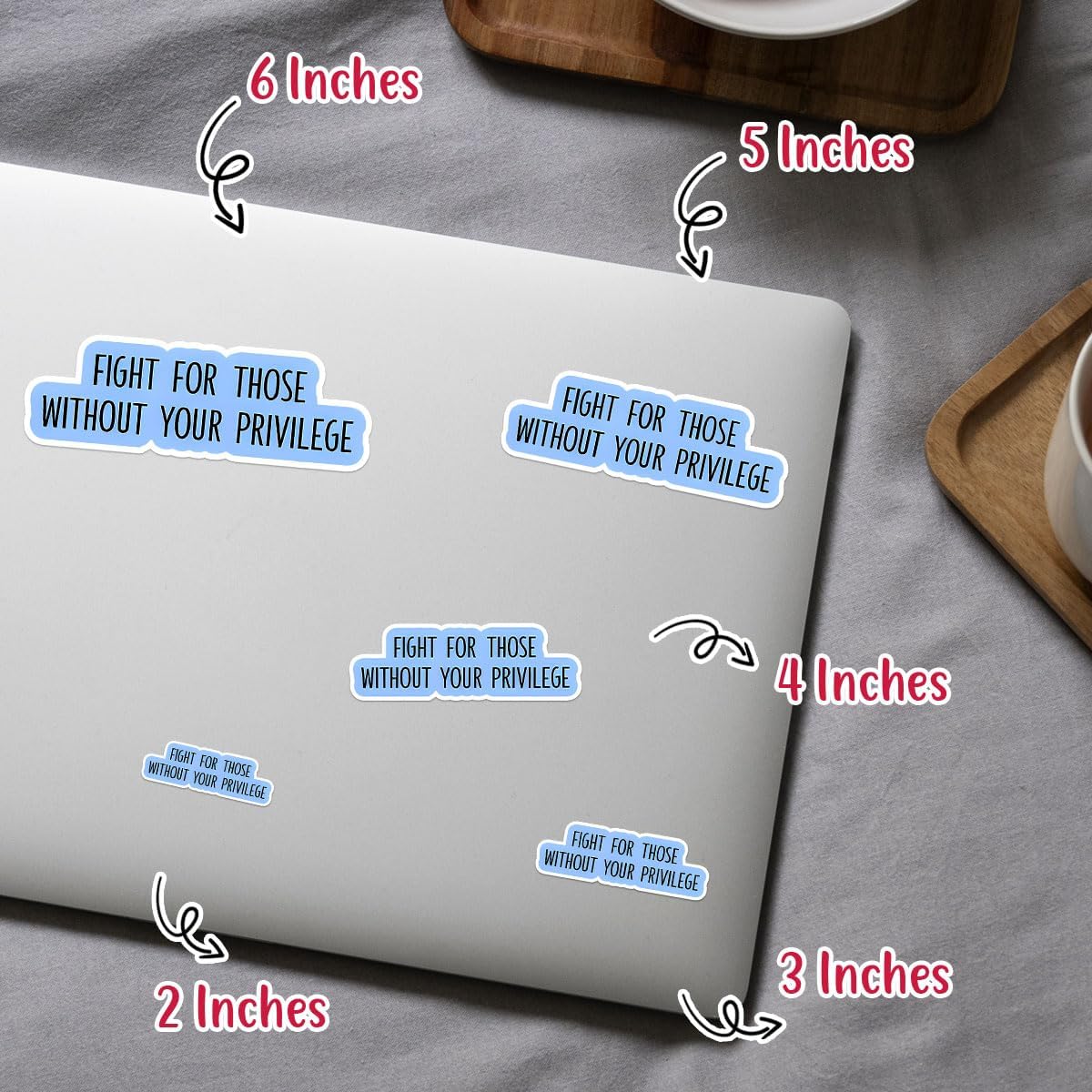 (3pcs) Fight for Those Without Your Privilege Sticker, Equality Human Rights Sticker Die-Cut Waterproof Vinyl Sticker Laptop Water Bottle Window Phone Helmet