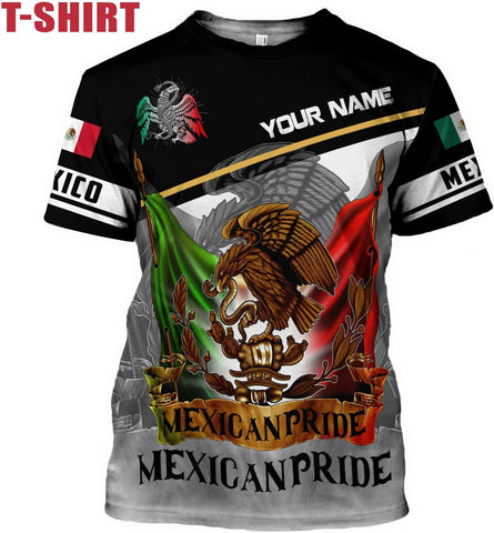 Mostprints Personalized Name Mexican Hoodie 3D, Mexican Hoodies for Men, Unisex Mexico Hoodie, Mexico Hoodies for Men