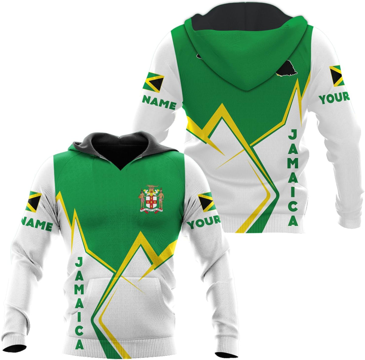 Personalized Jamaica Hoodie - Men & Women Jamaican Pride Shirt Gifts