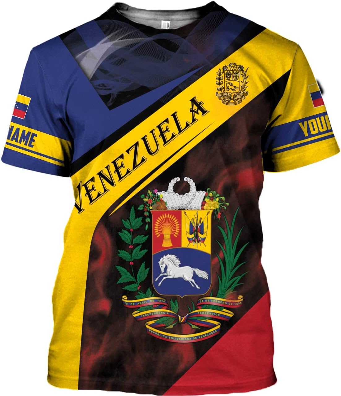 Personalized Name Venezuela Shirt, Flag Venezuelan Pride Roots T-Shirt, Sweatshirt, Zip Hoodies Gift for Men and Women