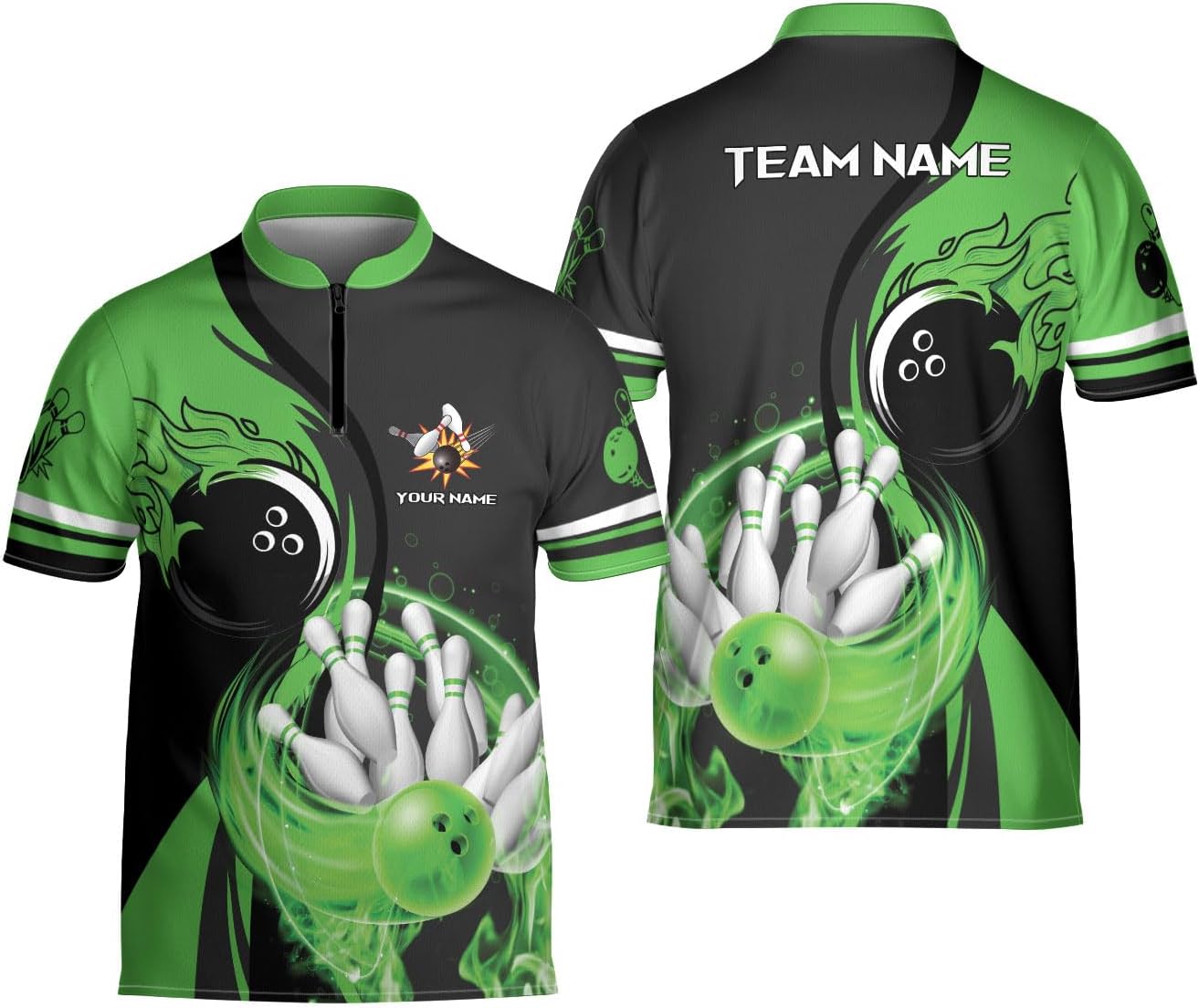 Ligthuy Personalized Bowling Jersey 3D, Bowling Shirts for Team, Bowling Shirt Unisex for Men Women, Bowling Shirts for Men