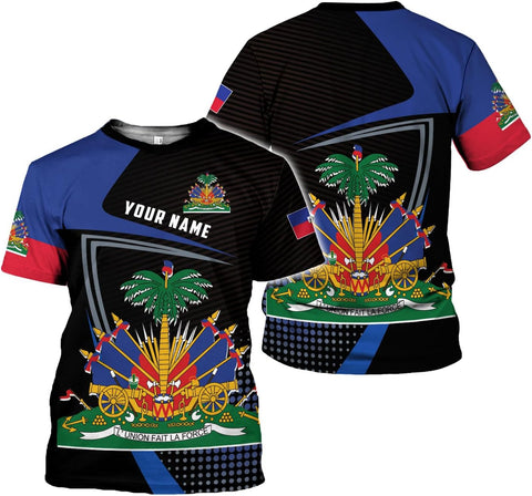 Ligthuy Personalized Haiti Shirt 3D, Haitians Flag Pride Shirt, Haiti Shirts for Men & Women, Haitian Pride Tshirt S-5XL