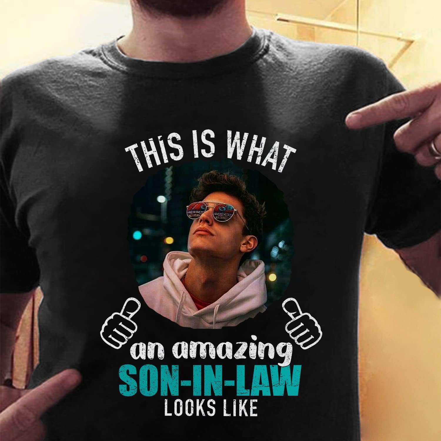 HomeDesign Personalized My Son in Law is My Favorite Child Shirt, Son in Law Tshirt, my favorite child is my son in law Shirt