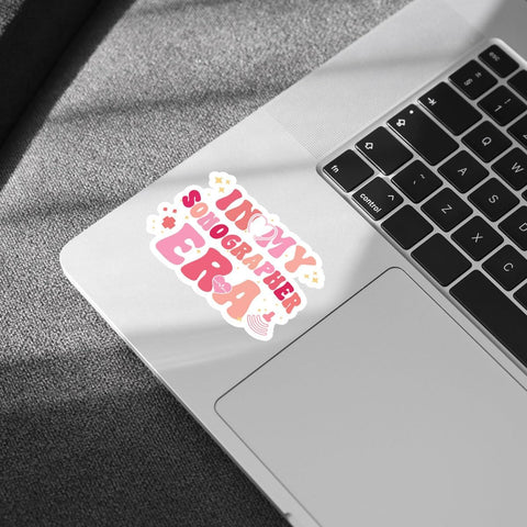 (3pcs) in My Sonographer Era Sticker, Sonographer Sticker, Sonography Sticker Die-Cut Waterproof Vinyl Sticker Laptop Water Bottle Window Phone Helmet