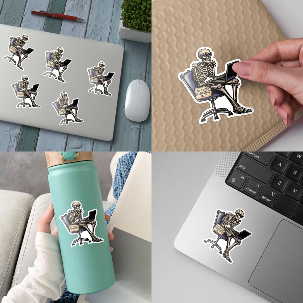 3 Pcs But Did You Document It Sticker Funny Meme Gift for Project Manager, Technology Developers Water Assistant for Water Bottle Tumbler Phone Case Laptop Notebook Cars 3"x3"