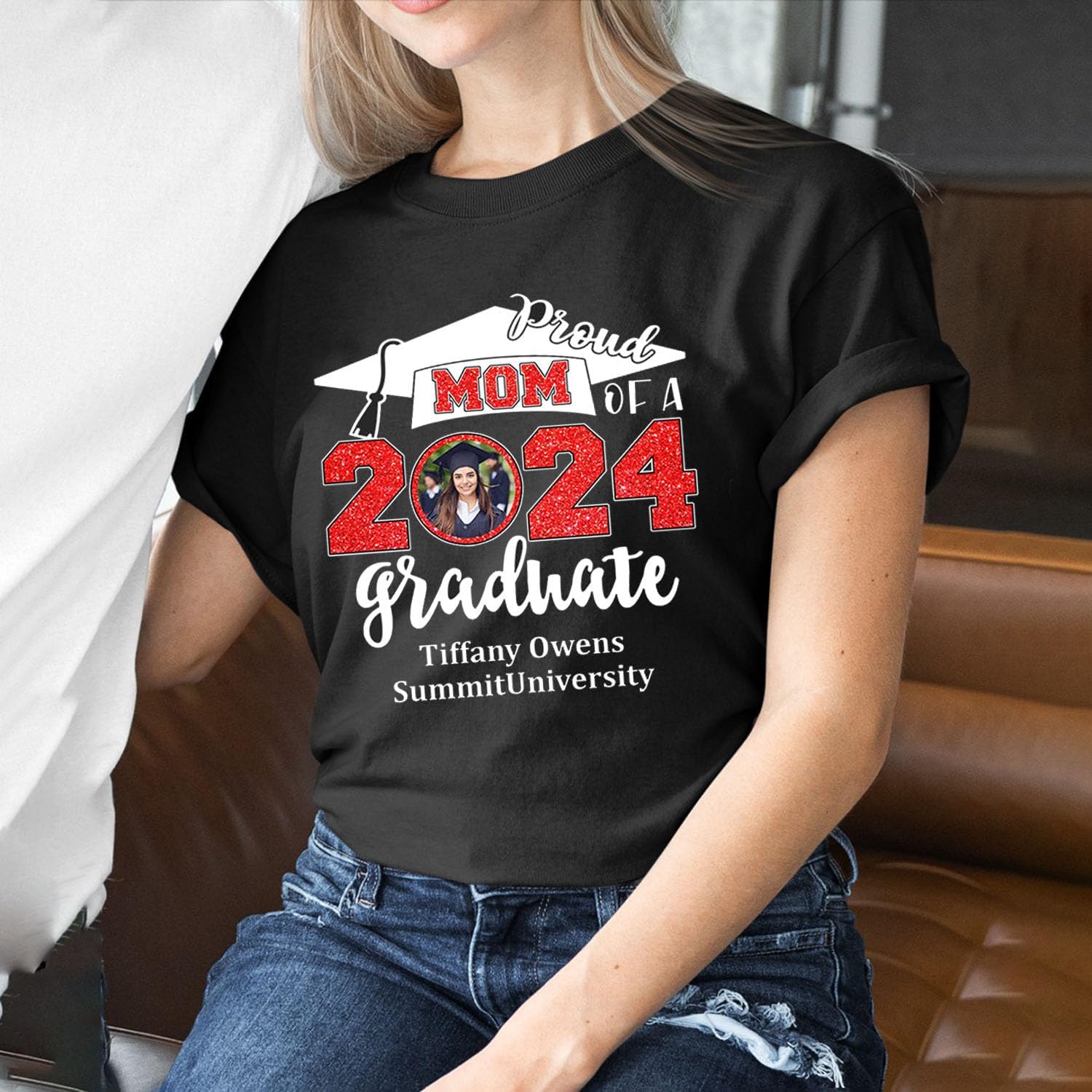 Personalized Graduation 2024 Shirt Proud Family of A Class of 2024 Graduate Class of 2024 Senior Class of 2024 Class of 2024