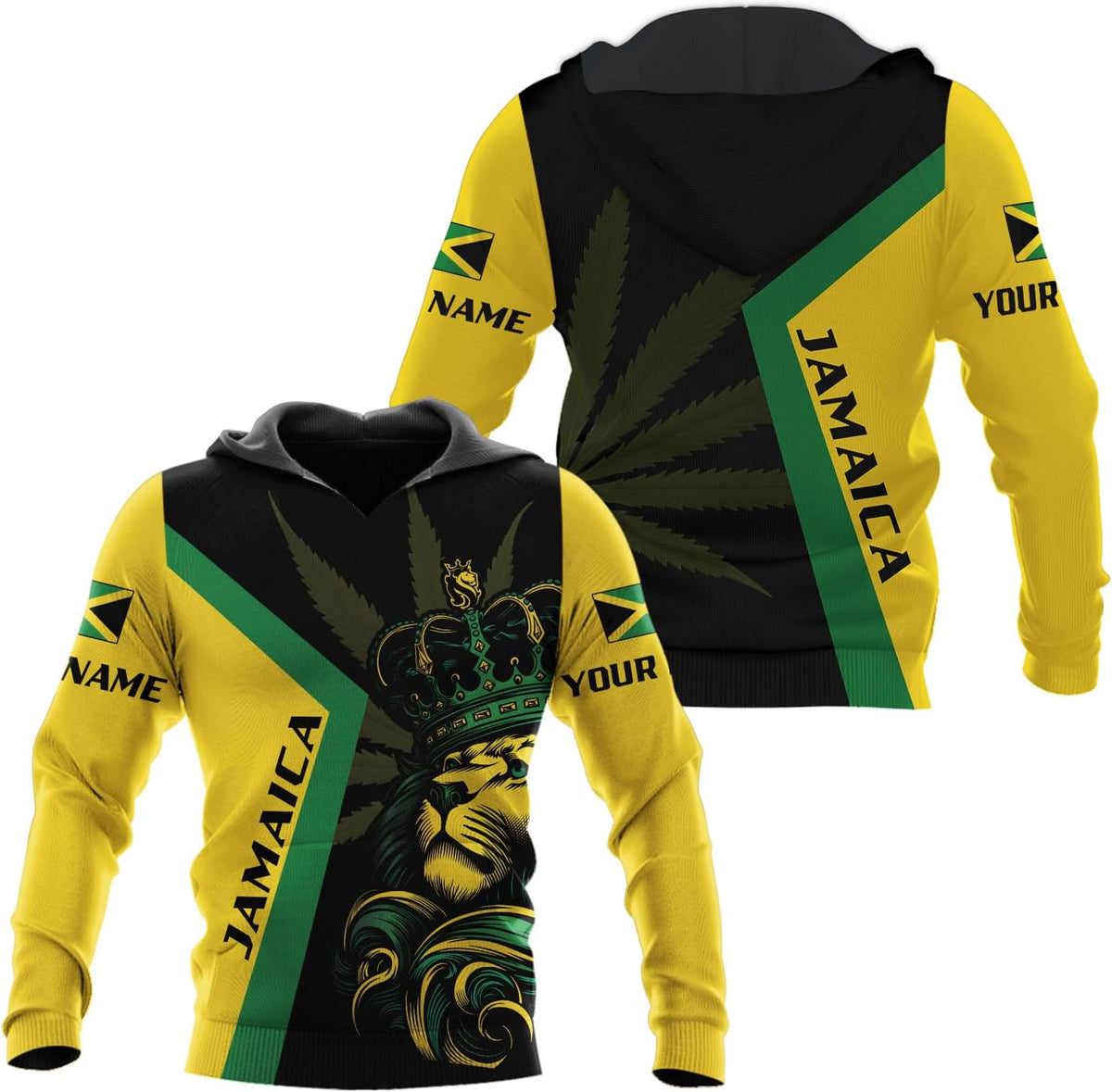 Personalized Jamaica Hoodie - Men & Women Jamaican Pride Shirt Gifts