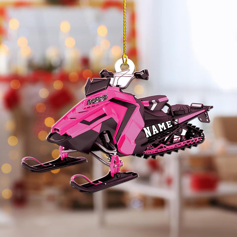 RoyalBro Personalized Snowmobile Ornament Snowmobile Gear Shoes Christmas Ornament for Snowmobile Lovers, Snowmobile Christmas Ornament Gift for Snowmobile Lovers (Style 6)
