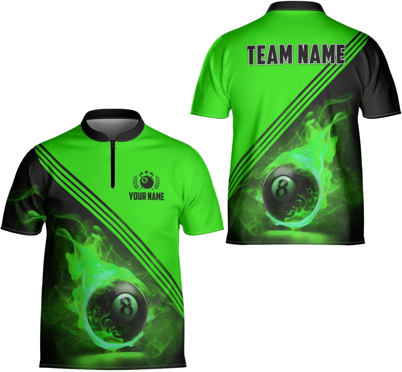 Ligthuy Personalized Billiard Jersey 3D, 8 Ball Shirt, Billiards Shirts for Men, Billiard Gifts for Men and Women S-5XL