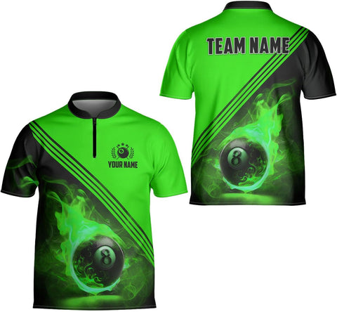 Ligthuy Personalized Billiard Jersey 3D, 8 Ball Shirt, Billiards Shirts for Men, Billiard Gifts for Men and Women S-5XL
