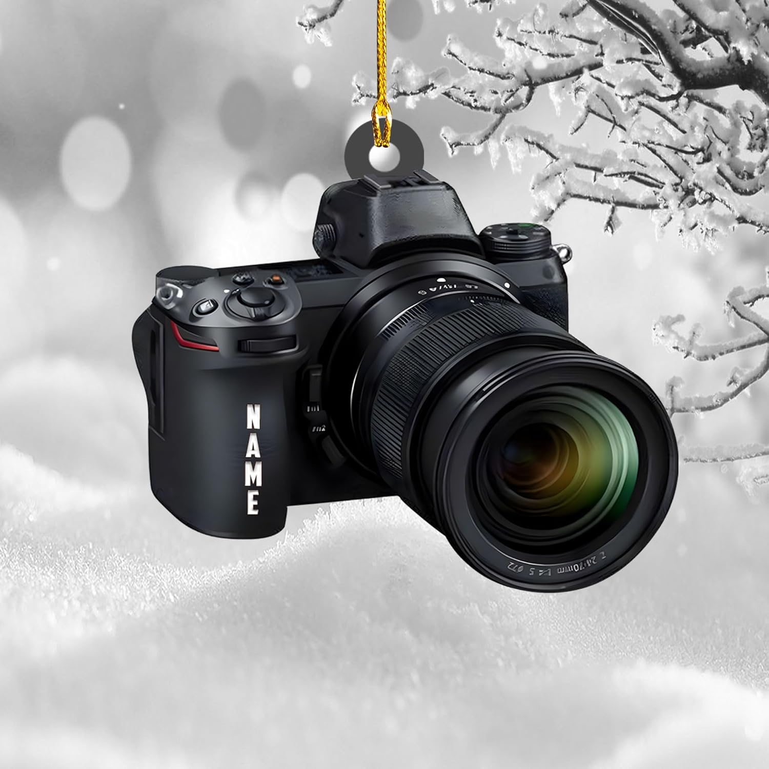 Royal Fight Personalized Camera Ornament Camera Xmas Ornament Gift 2023 Photography Christmas Ornaments ift for New Photographer Ornament Camera Gifts Camera Lover Gifts (Camera 7)