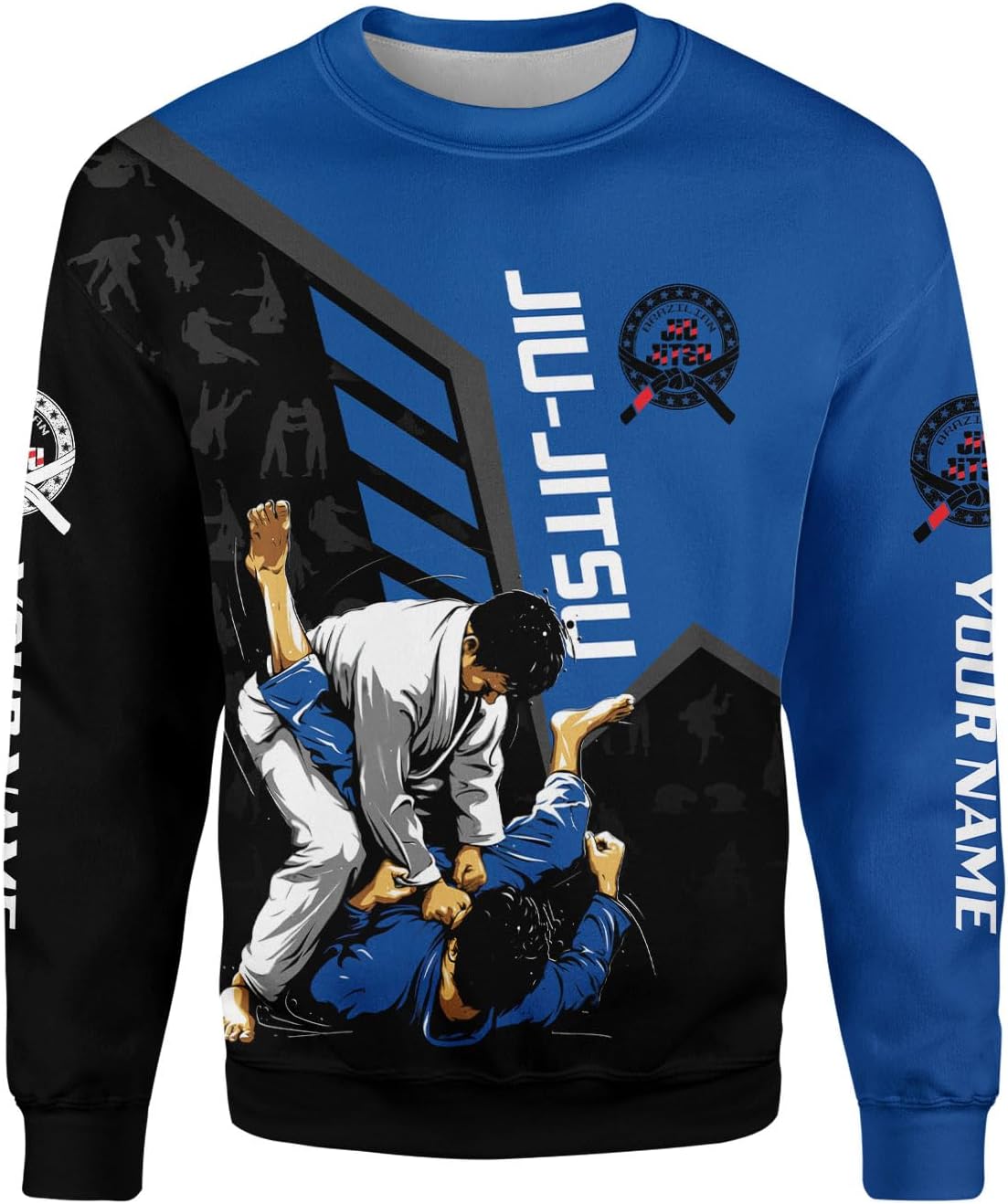 Personalized Jiu Jitsu 3D Shirts for Men, Women, Kids & Teens, Unisex, HD297