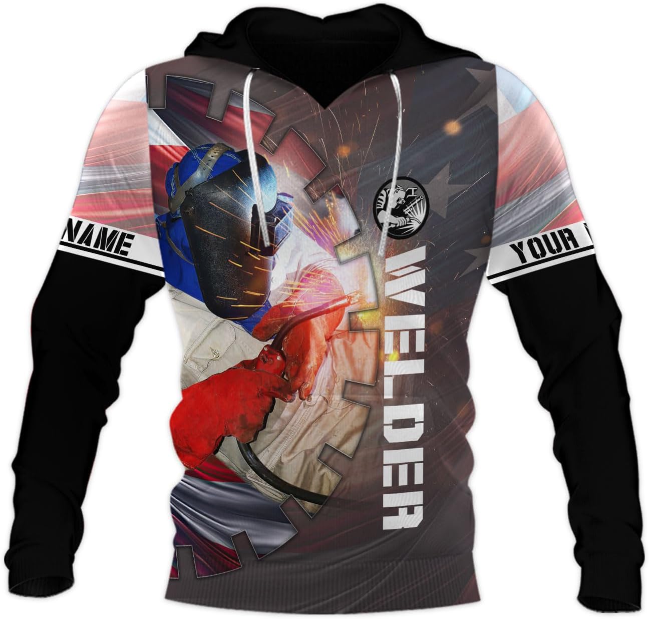 Mostprints Personalized Name Welding Shirt 3D, Custom Welding Shirts Gift, Welding Shirts, Welder Shirt for Men and Women