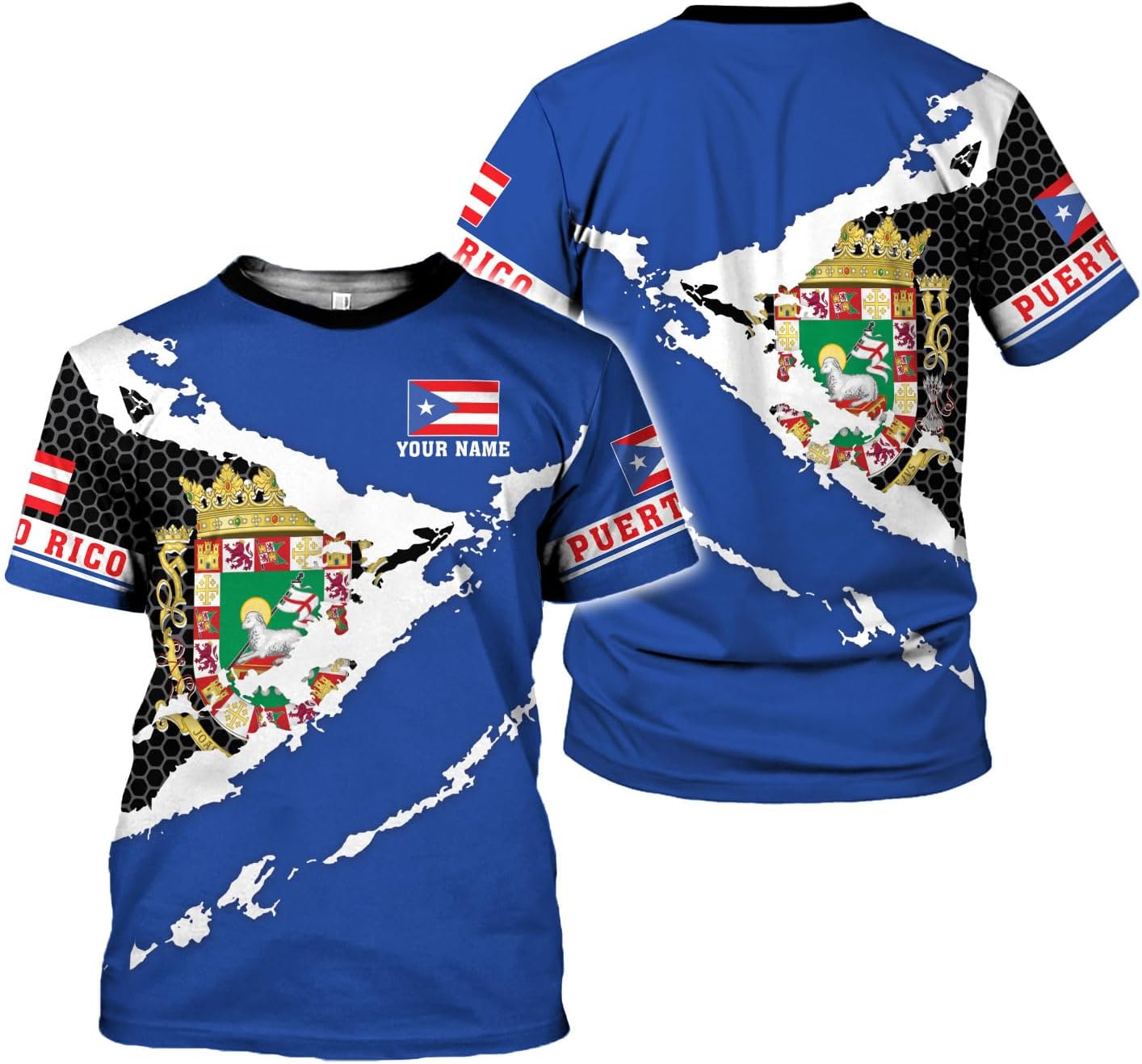 Mostefy Personalized Name Puerto Rico Shirt, Customized Puerto Rico Shirts for Men and Women, Puerto Rico Flag T-Shirt3