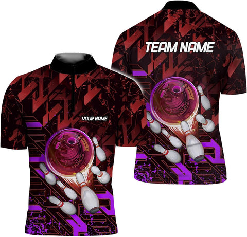 LigtHuy Personalized Bowling Jersey 3D, Bowling Shirts for Team, Bowling Shirt Unisex for Men Women, Bowling Shirts for Men 3