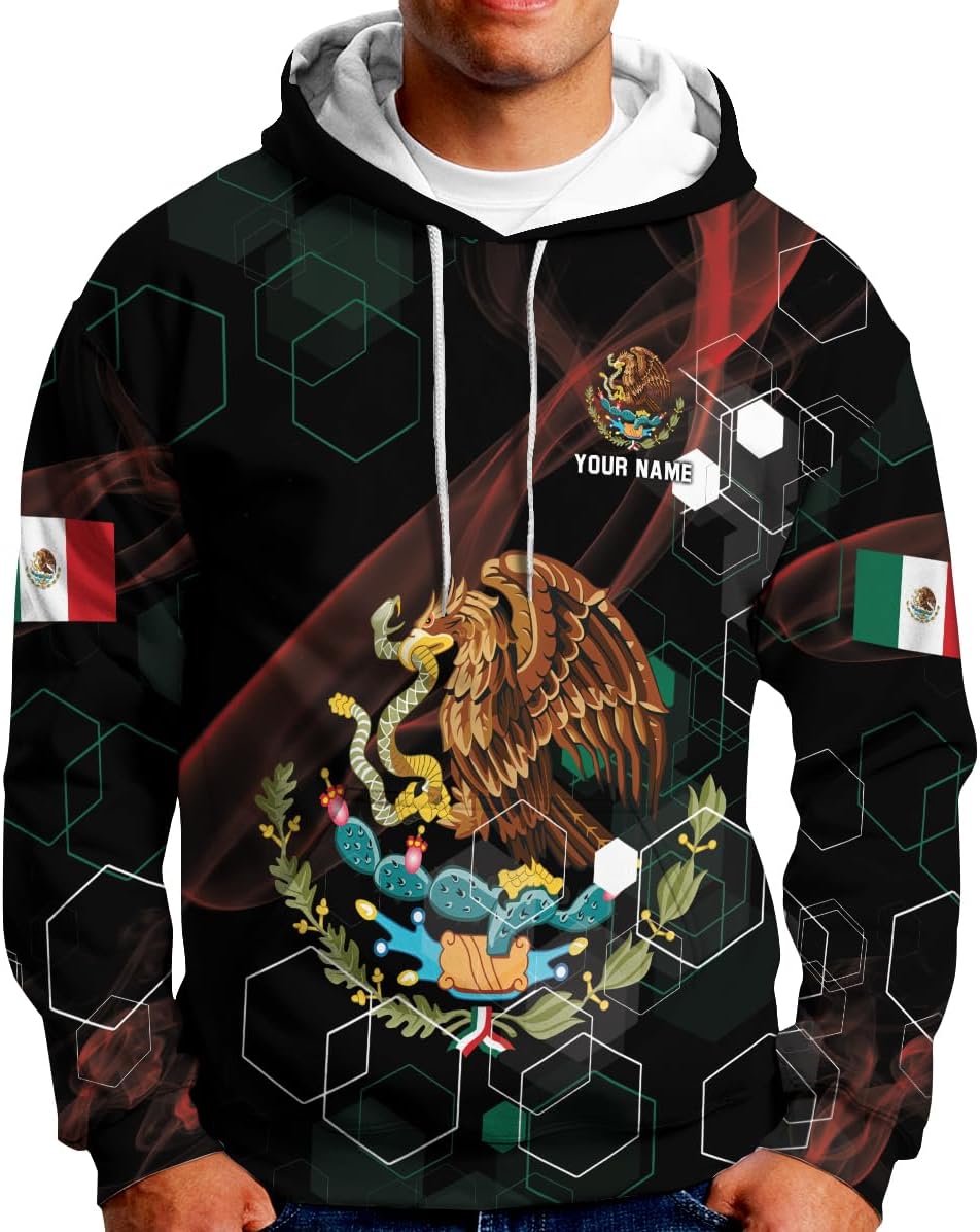 Personalized Name Mexican Shirts for Men, Customized Mexico Shirts for Men, Mexico Shirts for Women Mexico Shirt Eagle Flag