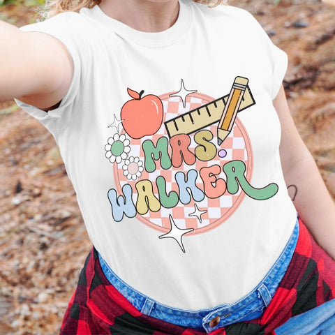 Personalized Teacher Shirt, Custom Teacher Name Shirt, Teacher Shirts for Women, Teacher Gift, Gift Idea for Teacher