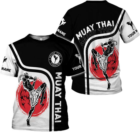 MAPrints Personalized Name Muay Thai Pride Shirt for Men