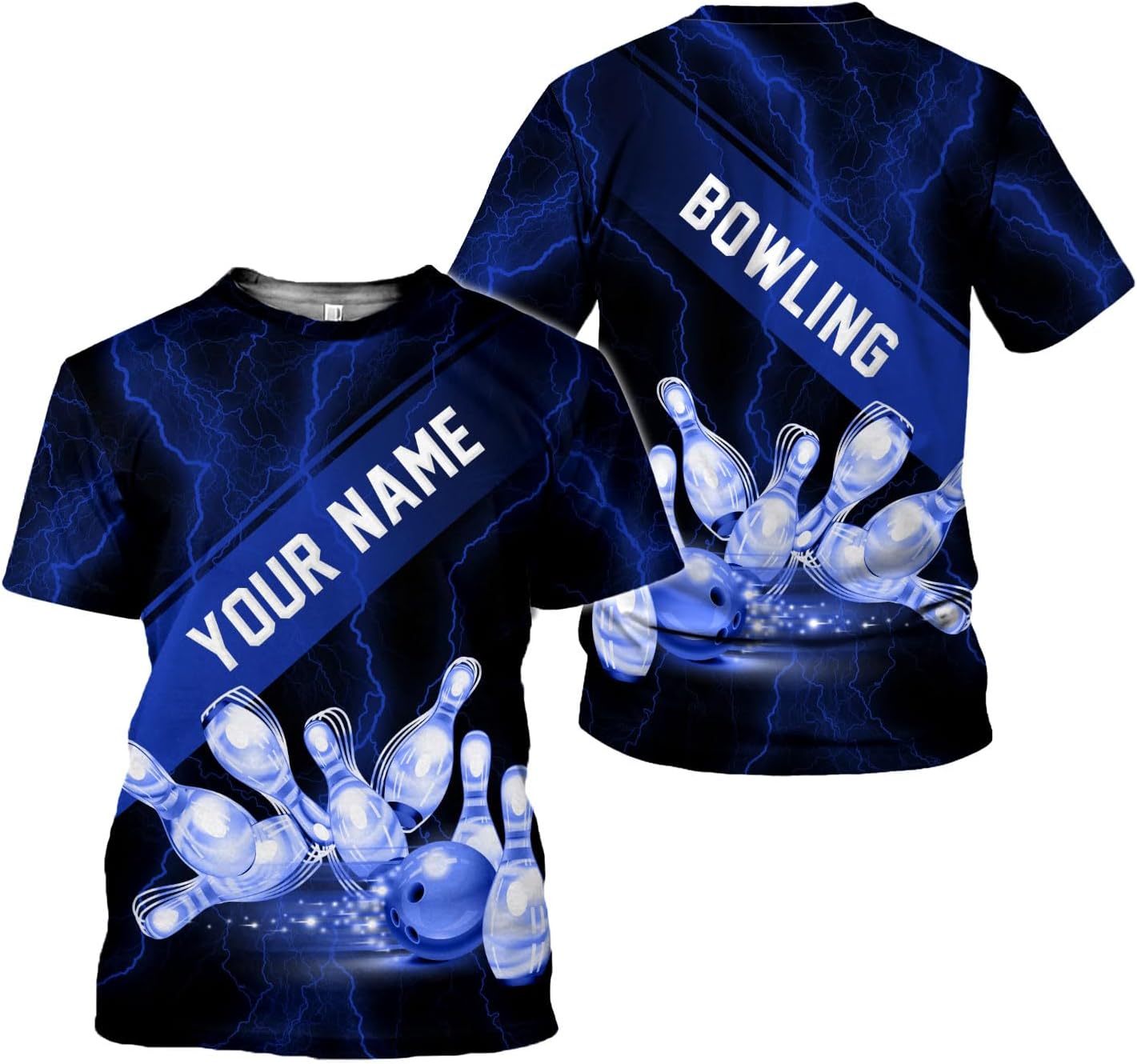 Personalized Bowling Shirt Custom Name Shirts Gift for Women & Men Womens Polo Team 3D Unisex Jersey Short Sleeve Funny