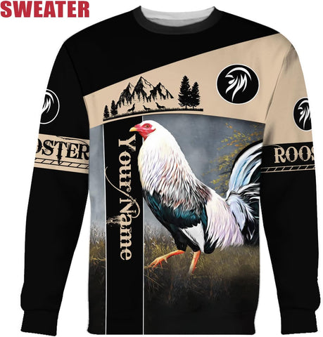 Personalized Rooster Hoodie, Rooster Hoodies for Men Sudadera De Mexico Hombre Unisex Hoodie, T Shirt, Zip Up Hoodie, Sweatshirt for Men Women HD766 Multicolor