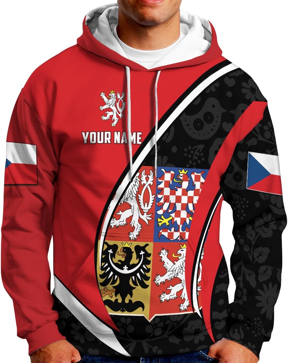 Personalized Czech Shirts 3D, Czechoslovakian T-Shirts, Czech Republic Flag Pride Shirt Unisex, Gifts for Czechs (CZ 1)