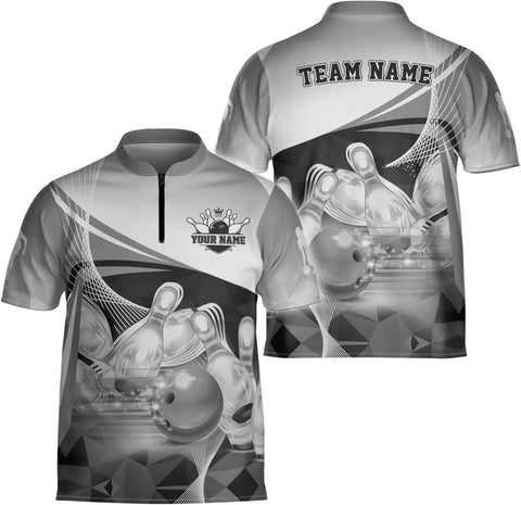 Ligthuy Personalized Bowling Jersey 3D, Bowling Shirts for Team, Bowling Shirt Unisex for Men Women, Bowling Shirts for Men 2
