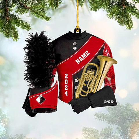 AOVL Custom Marching Band Ornament Music Ornament Marching Band Teacher Gifts Music Marching Band Gifts Band Director Gifts Music Ornament Marching Band Teacher Gifts Music (MB2)
