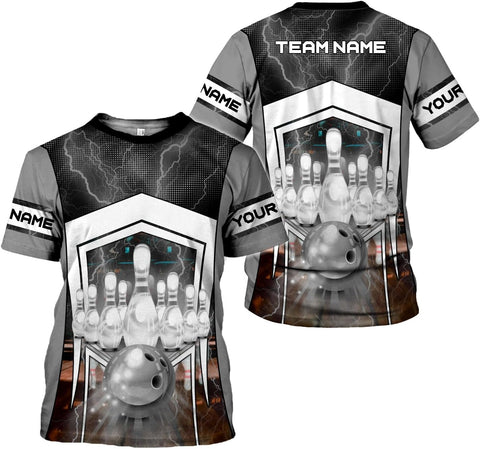 mostprints Personalized Name Bowling Shirts for Men & Women, Bowling Shirts for Team Bowling, Bowling Shirts Gift Unisex
