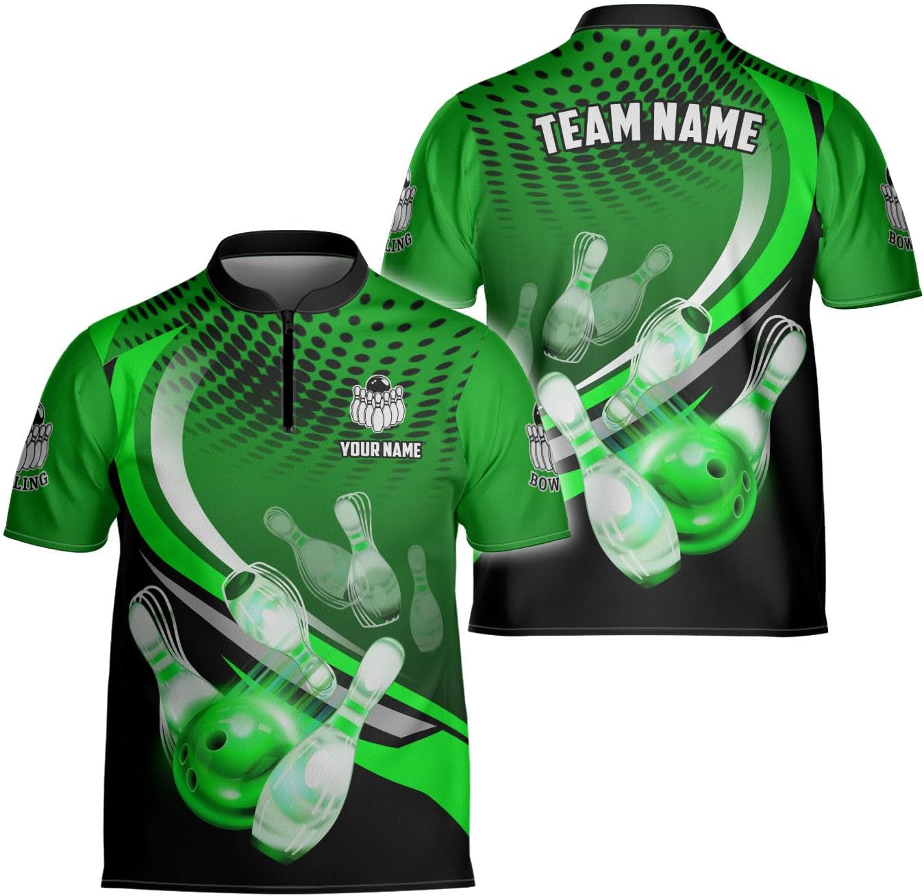 Ligthuy Personalized Bowling Jersey 3D, Bowling Shirts for Team, Bowling Shirt Unisex for Men Women, Bowling Shirts for Men 2