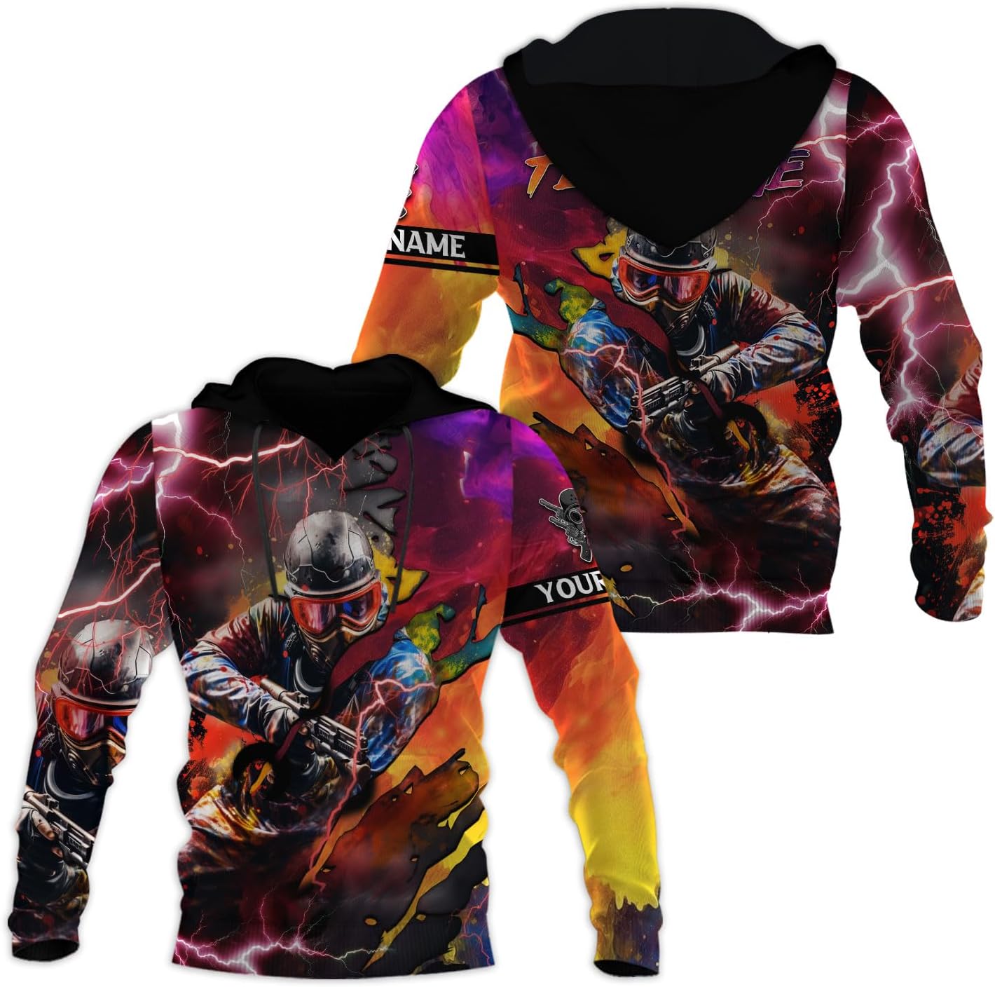 Personalized Paintball 3D Shirt Paintball Mask Shooting Paintballer Gun T-Shirt Paintball Player T-Shirt Gamer Team Uniforms