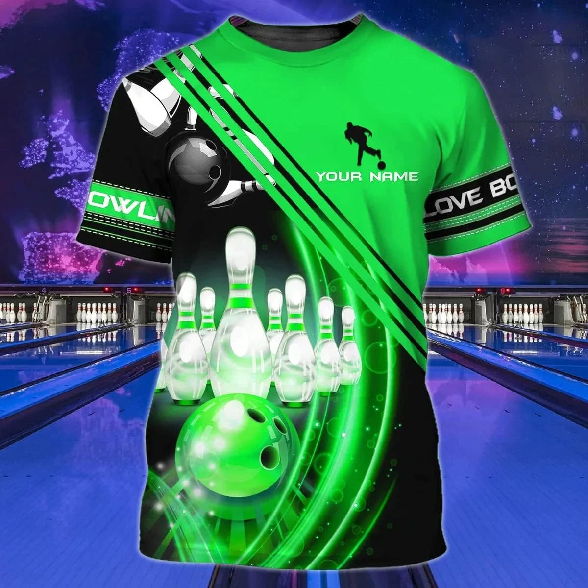 Custom Bowling Shirts, Personalized Name Bowling Shirts Unisex, Bowling Jerseys for Men & Women, Team Bowling Shirt Gift