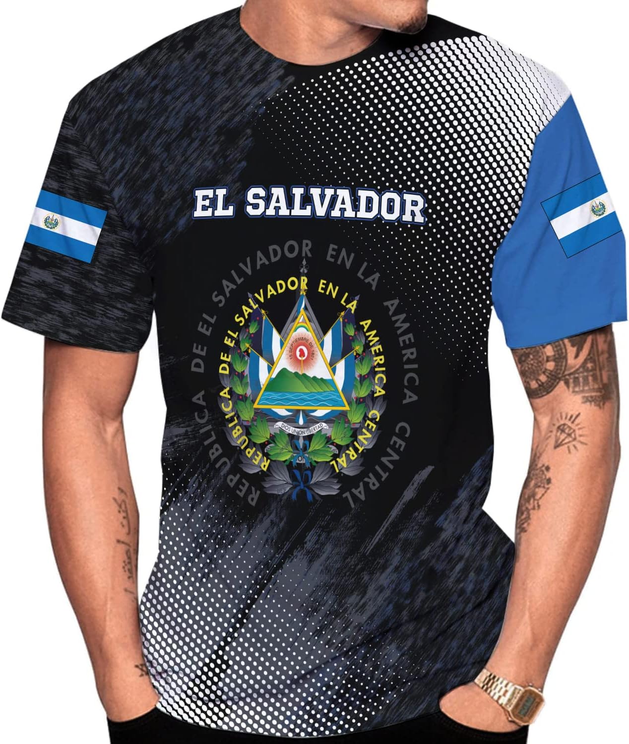 Personalized El Salvador Shirt Custom Camiseta de El Salvador Flag Shirt Men, Women Salvadorans Pride El Salvadore��a Gift