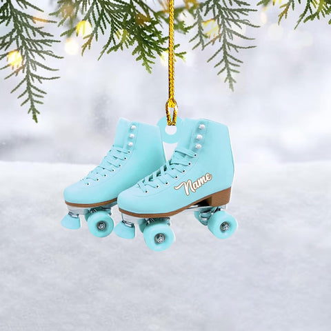AOVL Custom Roller Skate Ornaments 2024 Roller Skate Christmas Ornament Roller Skate Ornaments for Christmas Tree Roller Skate Ornament Gift for Roller Skate Lovers Roller Skates Christmas (RS4)