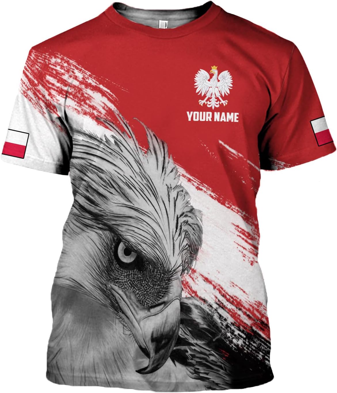 Parvii Personalized Poland Shirt Women & Men, Polska Tshirt Women Poland Shirt 3D, Poland Pride Shirts, Polish Eagle Polska