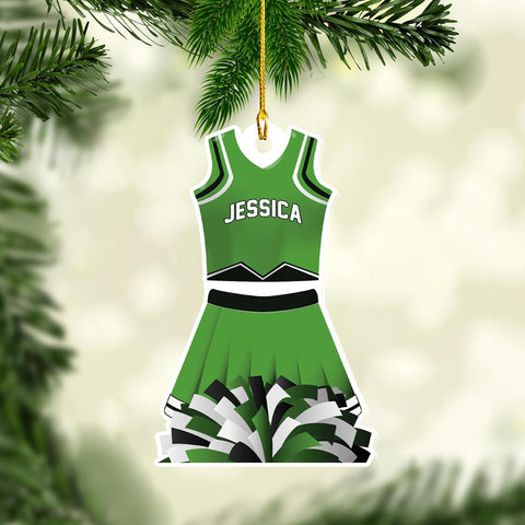 AOVL Personalized Cheerleader Ornaments Cheerleader Cheerleading Lovers Ornaments Cheerleading Ornament Gift for Cheerleader Christmas 2024 Cheer Cheerleader Ornaments Xmas (Cheer 17)