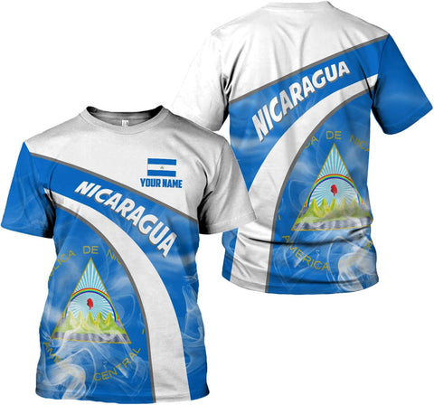 Personalized Nicaragua Shirt Custom Nicaragua Flag Lion Shirt for Men & Women Nicaraguan Camisas T-Shirt, Nicaragua Tshirt